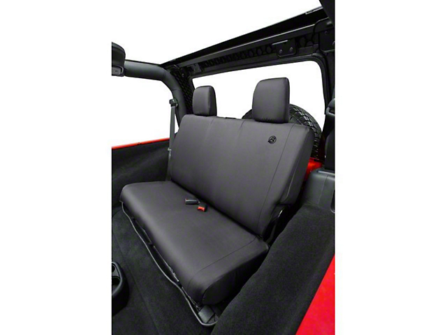 Bestop Rear Seat Cover; Black Diamond (07-18 Jeep Wrangler JK)