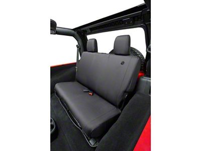 Bestop Rear Seat Cover; Black Diamond (07-18 Jeep Wrangler JK)