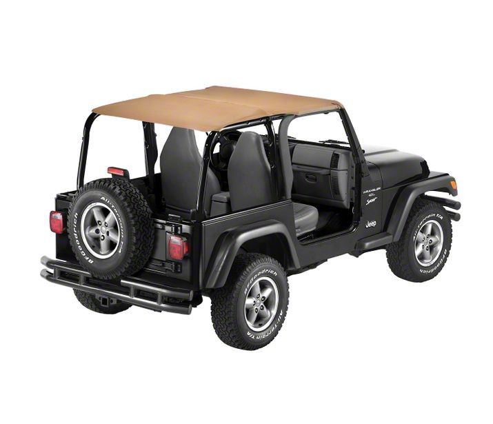 Bestop Jeep Wrangler Safari-Style Strapless Bikini Top; Spice 52530-37 ...