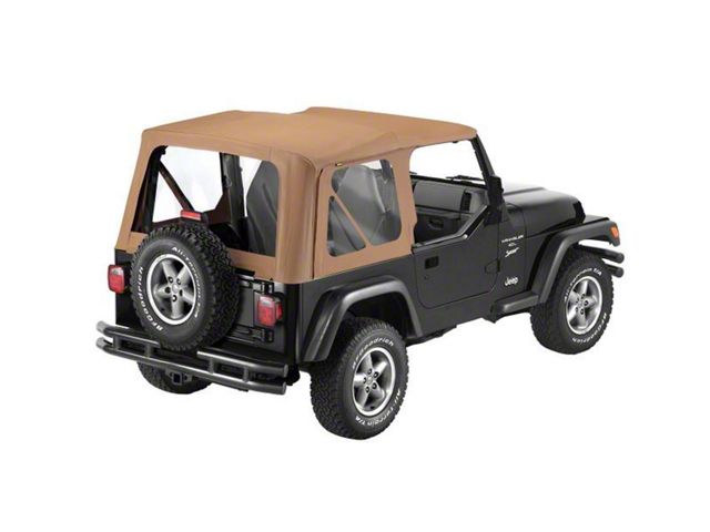 Bestop Sailcloth Replace-A-Top with Clear Windows; Spice (97-02 Jeep Wrangler TJ)