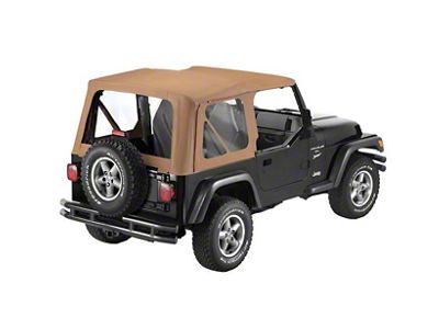 Bestop Sailcloth Replace-A-Top with Clear Windows; Spice (97-02 Jeep Wrangler TJ)