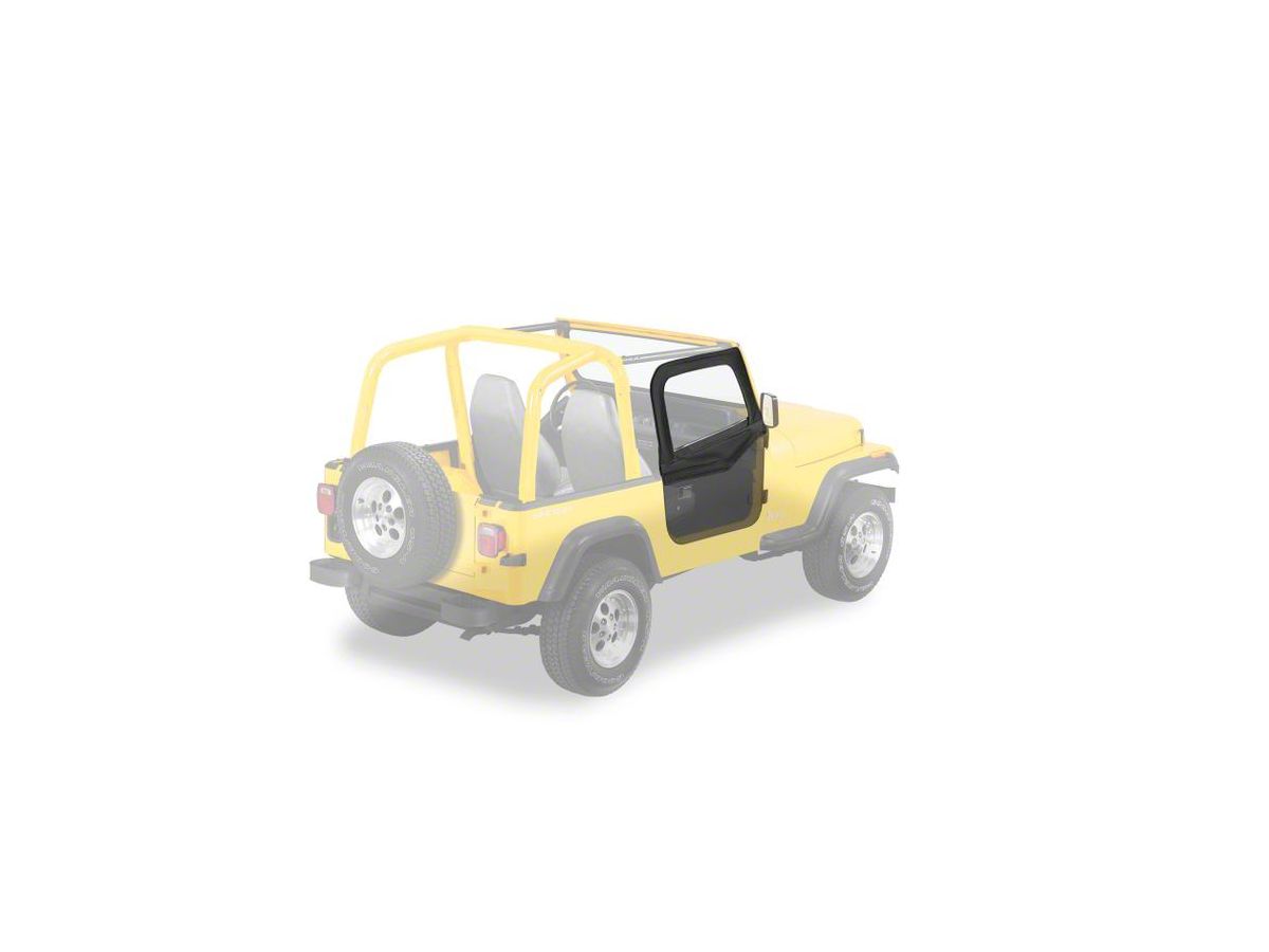 Bestop Soft Upper Half Doors Black Denim 88 95 Jeep Wrangler Yj