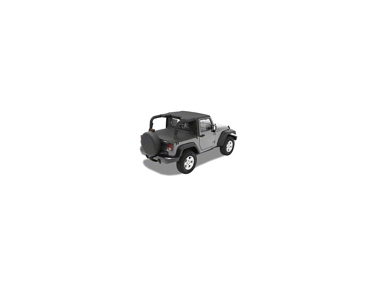 Bestop Jeep Wrangler Duster Deck Cover Black 90033 35 07 18