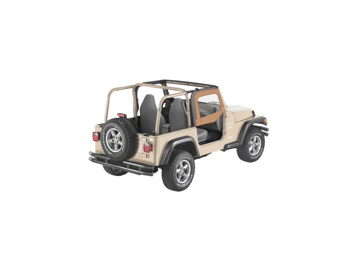 Bestop Jeep Wrangler Soft Upper Half Doors - Spice 51790-37 (97-06 Jeep  Wrangler TJ)