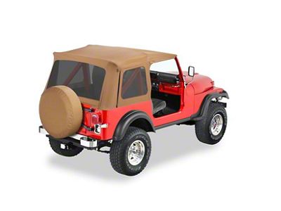 Bestop Supertop Classic Replacement Skins with Tinted Windows; Spice (76-95 Jeep CJ7 & Wrangler YJ)
