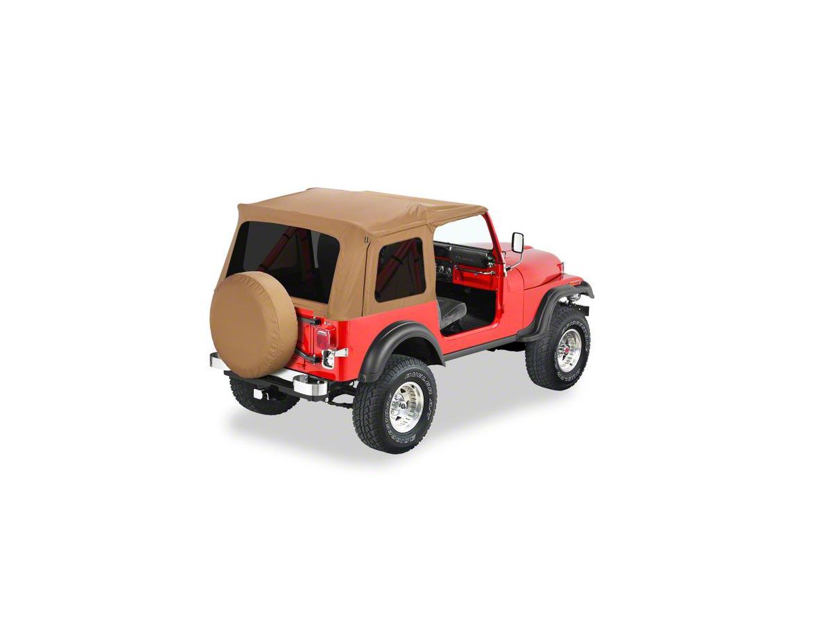 Bestop Jeep Wrangler Supertop Classic Replacement Soft Top; Spice 54599-37  (76-95 Jeep CJ7 & Wrangler YJ)