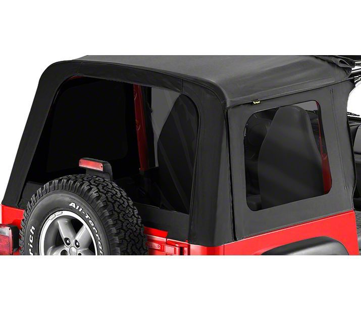 Bestop Jeep Wrangler Tinted Replacement Window Set for Sunrider - Black ...