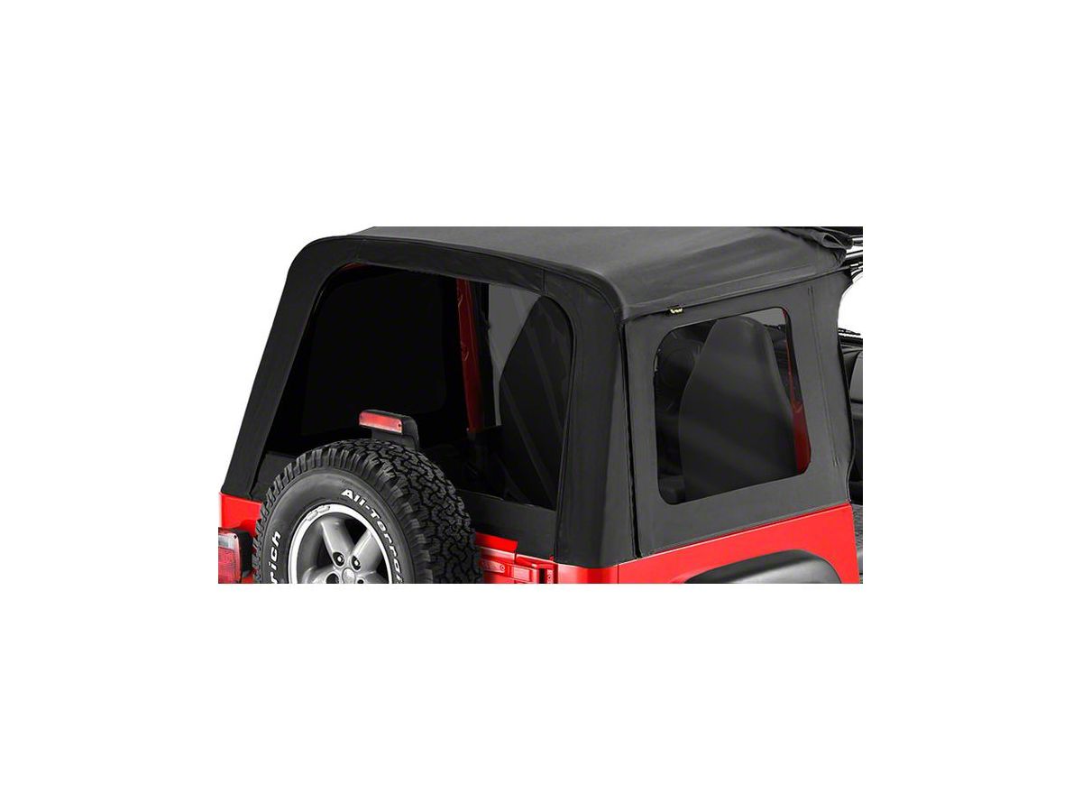 Bestop Jeep Wrangler Tinted Replacement Window Set for Sunrider - Black  Diamond 58699-35 (97-06 Jeep Wrangler TJ, Excluding Unlimited)