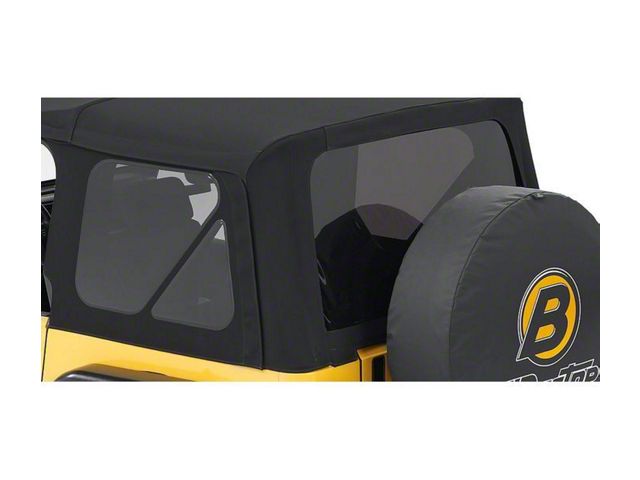 Bestop Tinted Replacement Window Kit for Supertop NX; Black Twill (97-06 Jeep Wrangler TJ, Excluding Unlimited)