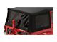 Bestop Tinted Replacement Window Kit for Supertop NX or Replace-A-Top; Black Twill (07-18 Jeep Wrangler JK 4-Door)