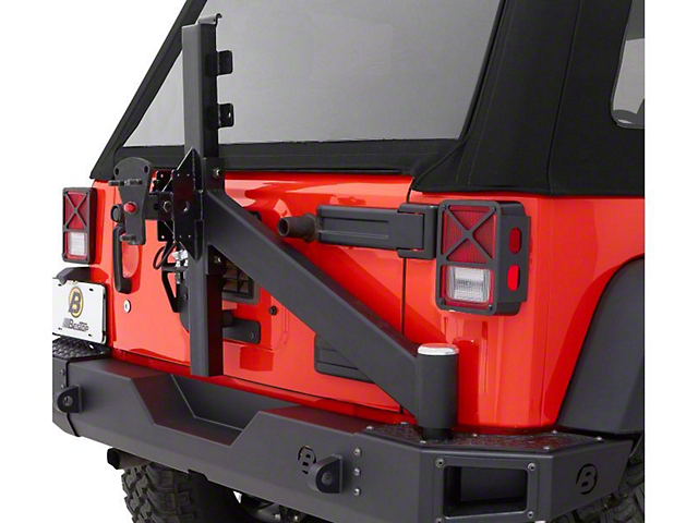 Bestop HighRock 4x4 Modular Rear Bumper Tire Carrier Assembly (07-18 Jeep Wrangler JK)