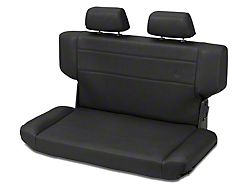 Bestop Trailmax II Fold and Tumble Rear Bench Seat; Black Crush (97-06 Jeep Wrangler TJ)