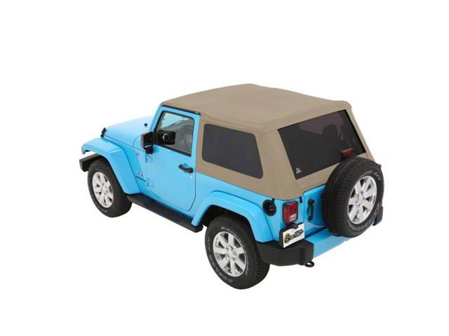 Bestop Trektop NX Soft Top; Beige Twill (07-18 Jeep Wrangler JK 2-Door)