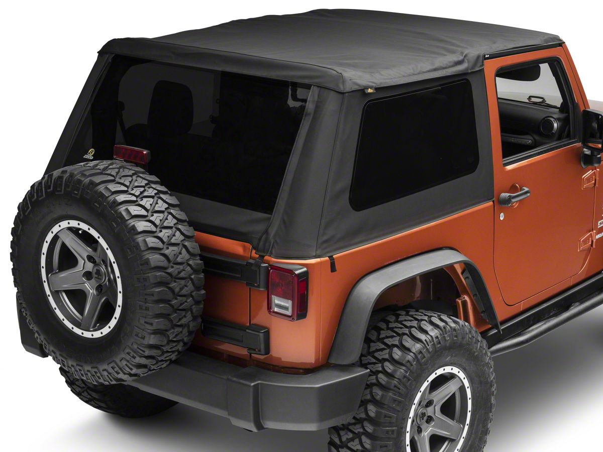 Bestop Jeep Wrangler Trektop Nx Soft Top Black Diamond 56852 35