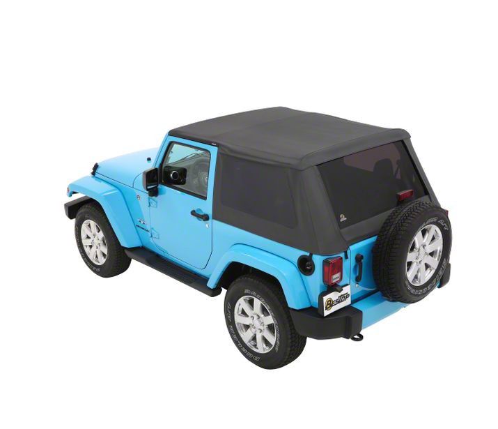 Bestop Trektop NX Soft Top; Gray Twill (07-18 Jeep Wrangler JK 2-Door)
