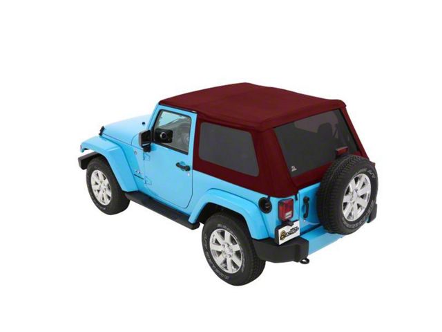 Bestop Trektop NX Soft Top; Red Twill (07-18 Jeep Wrangler JK 2-Door)