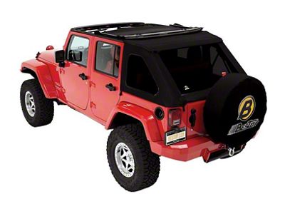 Bestop Trektop NX Replace-A-Top; Black Twill (07-18 Jeep Wrangler JK 4-Door)