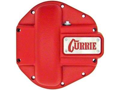 Currie Iron Differential Cover for Dana 44 Housings; Textured Red (07-18 Jeep Wrangler JK)