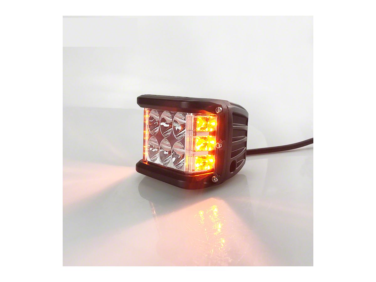 Lifetime LED Jeep Wrangler Dual Color Strobe LED Cube Light LLLAW-S  (Universal; Some Adaptation May Be Required) - Free Shipping