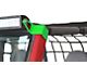 Steinjager 50-Inch LED Light Bar Windshield Frame Mounting Brackets; Neon Green (97-06 Jeep Wrangler TJ)