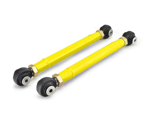 Steinjager Adjustable Front Lower Control Arms for 0 to 6-Inch Lift; Neon Yellow (97-06 Jeep Wrangler TJ)