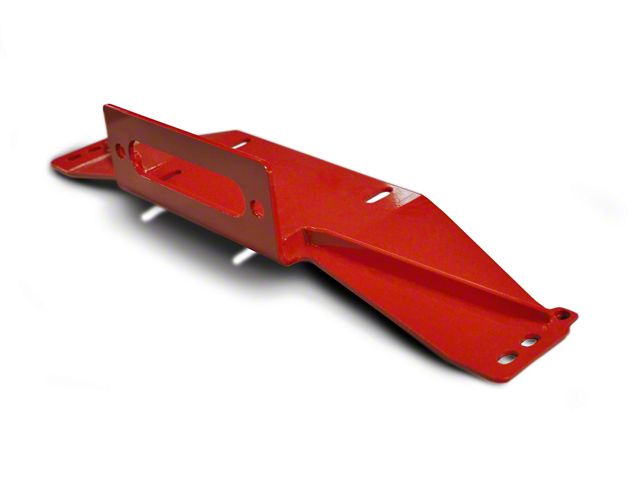 Steinjager Bolt-On Winch Plate; Red Baron (97-06 Jeep Wrangler TJ)
