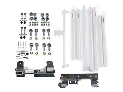 Steinjager Chrome Moly Tube Long Arm Tavel Kit for 2 to 6-Inch Lift; Cloud White (97-06 Jeep Wrangler TJ)