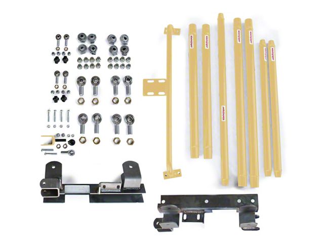 Steinjager Chrome Moly Tube Long Arm Tavel Kit for 2 to 6-Inch Lift; Military Beige (97-06 Jeep Wrangler TJ)