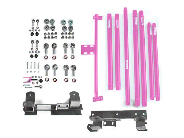 Steinjager Chrome Moly Tube Long Arm Tavel Kit for 2 to 6-Inch Lift; Pinky (97-06 Jeep Wrangler TJ)