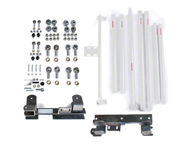 Steinjager DOM Tube Long Arm Travel Kit for 2 to 6-Inch Lift; Cloud White (97-06 Jeep Wrangler TJ)