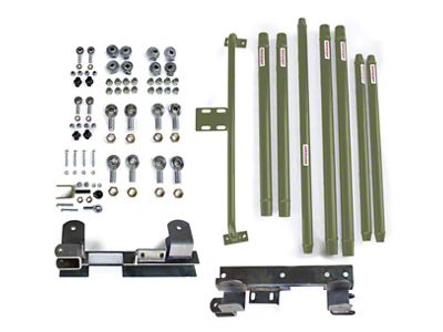 Steinjager DOM Tube Long Arm Travel Kit for 2 to 6-Inch Lift; Locas Green (97-06 Jeep Wrangler TJ)
