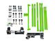 Steinjager DOM Tube Long Arm Travel Kit for 2 to 6-Inch Lift; Neon Green (97-06 Jeep Wrangler TJ)