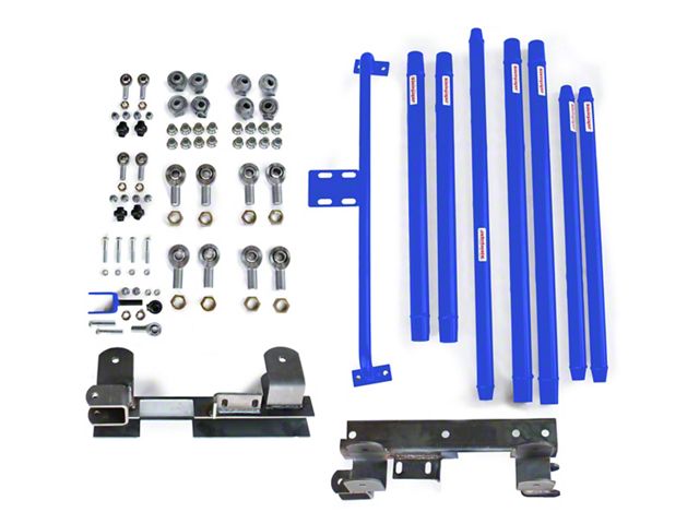 Steinjager DOM Tube Long Arm Travel Kit for 2 to 6-Inch Lift; Southwest Blue (97-06 Jeep Wrangler TJ)