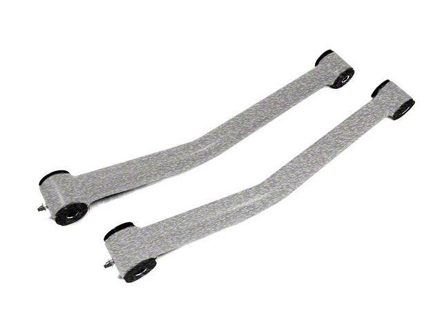 Steinjager Fixed Front Lower Control Arms for 2.50 to 4-Inch Lift; Gray Hammertone (07-18 Jeep Wrangler JK)