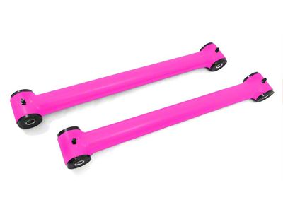 Steinjager Fixed Rear Lower Control Arms for 2.50 to 4-Inch Lift; Hot Pink (07-18 Jeep Wrangler JK)