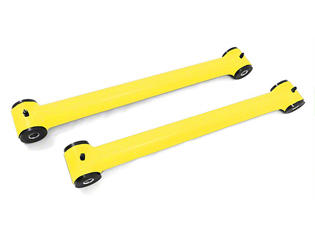Steinjager Fixed Rear Lower Control Arms for 2.50 to 4-Inch Lift; Neon Yellow (07-18 Jeep Wrangler JK)