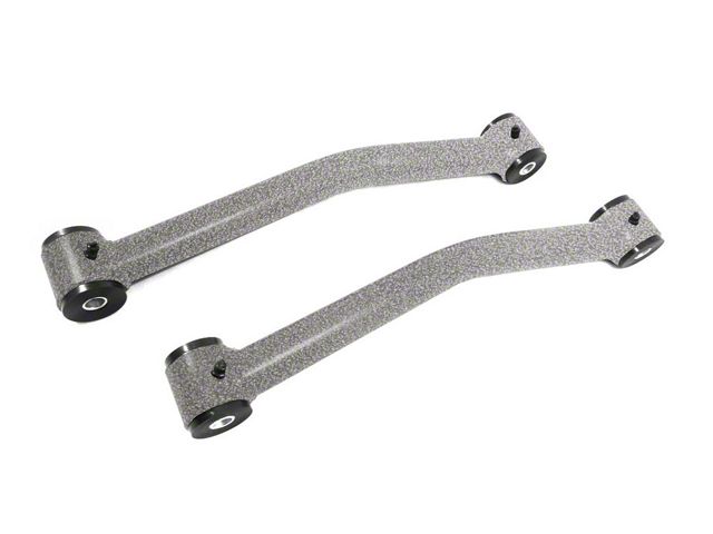 Steinjager Fixed Rear Upper Control Arms for 0 to 2.50-Inch Lift; Gray Hammertone (07-18 Jeep Wrangler JK)