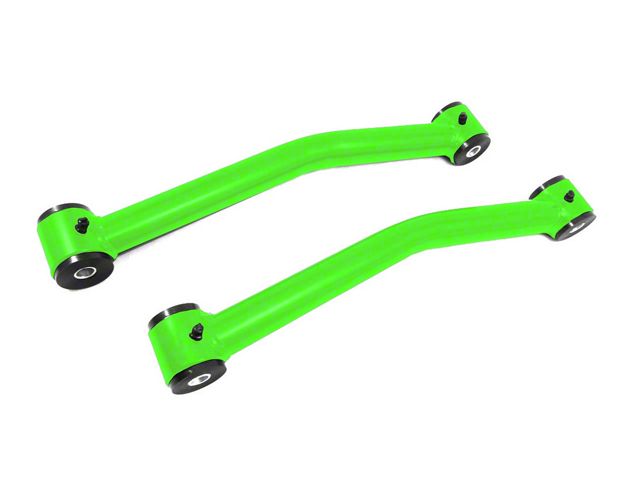 Steinjager Fixed Rear Upper Control Arms for 0 to 2.50-Inch Lift; Neon Green (07-18 Jeep Wrangler JK)