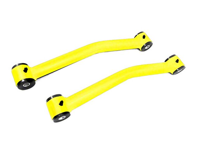 Steinjager Fixed Rear Upper Control Arms for 0 to 2.50-Inch Lift; Neon Yellow (07-18 Jeep Wrangler JK)