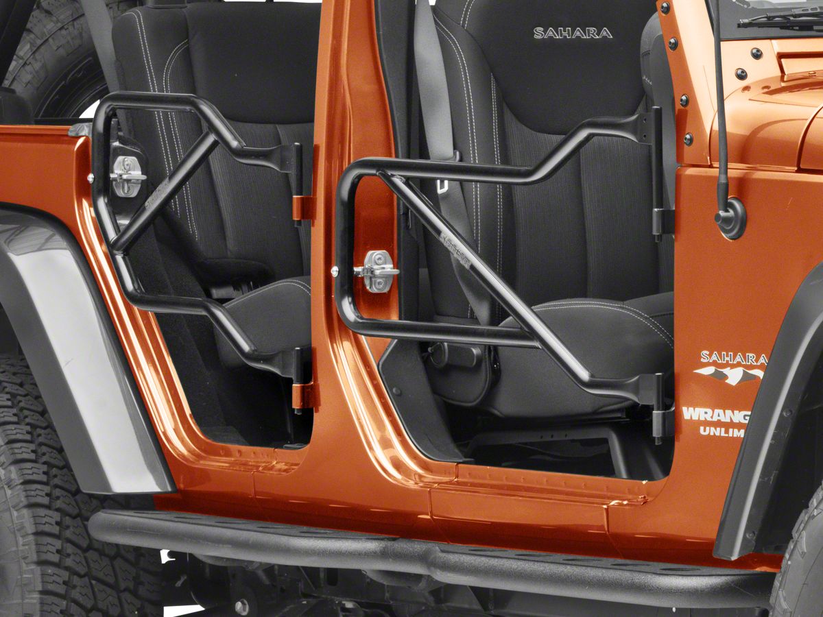 Steinjager Jeep Wrangler Front Rear Trail Tube Doors Black