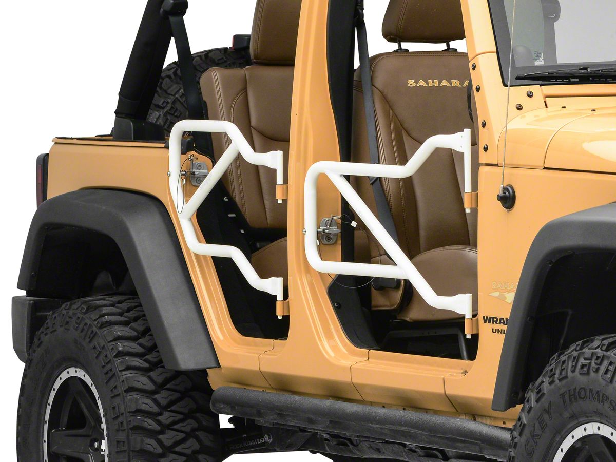 Steinjager Jeep Wrangler Front and Rear Trail Tube Doors; Cloud White  J0042648 (07-18 Jeep Wrangler JK 4-Door) - Free Shipping
