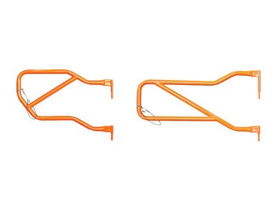 Steinjager Front and Rear Trail Tube Doors; Fluorescent Orange (07-18 Jeep Wrangler JK 4-Door)