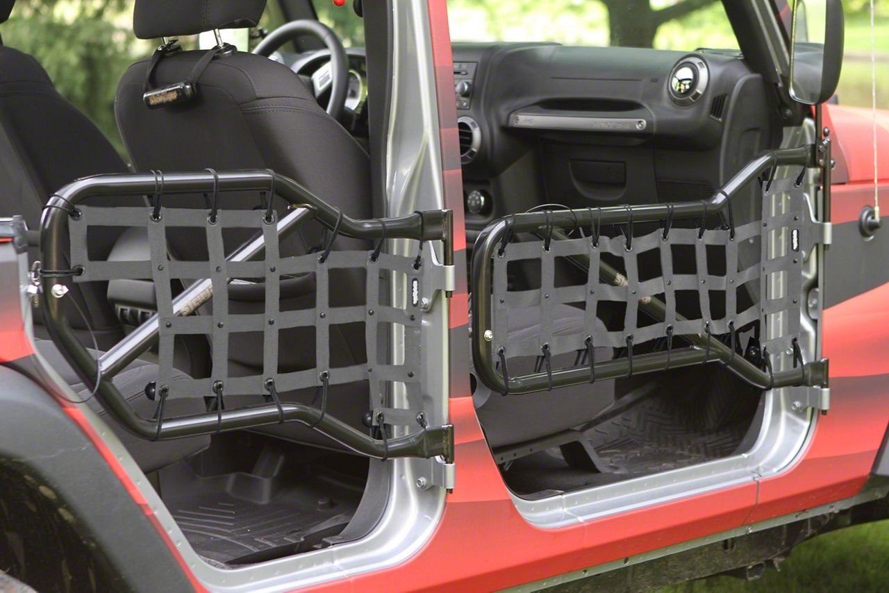 Steinjager Jeep Wrangler Front and Rear Tube Door Cargo Net Covers