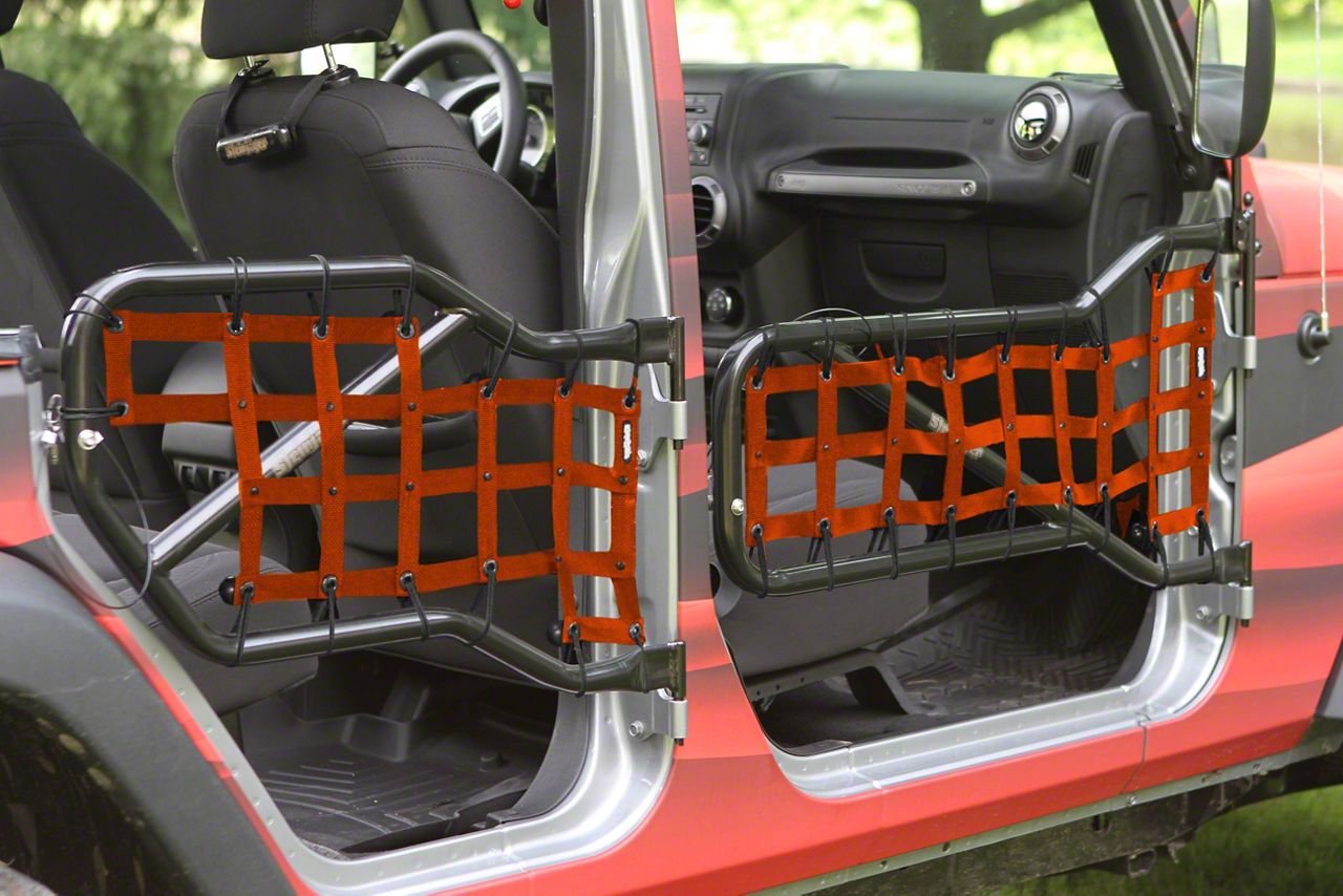 jeep wrangler cargo net doors