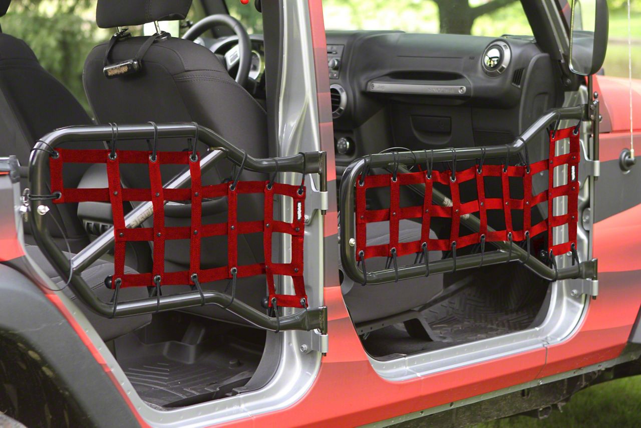 Steinjager Jeep Wrangler Front Rear Tube Door Cargo Net Covers