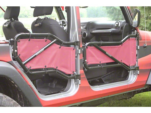 Steinjager Front and Rear Tube Door Covers; Mauve (07-18 Jeep Wrangler JK 4-Door)