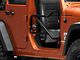 Steinjager Front Trail Tube Doors; Black (07-18 Jeep Wrangler JK)