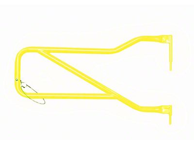 Steinjager Front Trail Tube Doors; Neon Yellow (07-18 Jeep Wrangler JK)