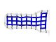 Steinjager Front Tube Door Cargo Net Covers; Blue (07-18 Jeep Wrangler JK)