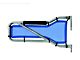 Steinjager Front Tube Door Mesh Covers; Royal Blue (07-18 Jeep Wrangler JK)